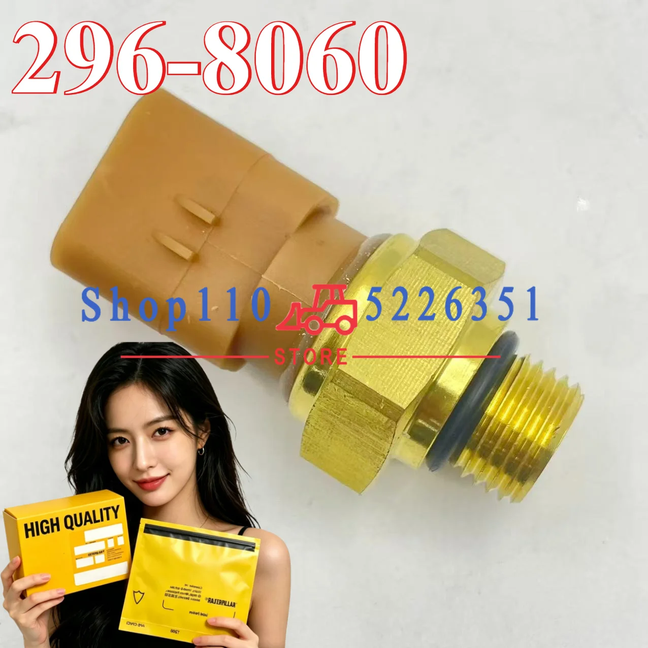296-8060 2968060 CA2968060 Oil Pressure Sensor for 120K 12K 12M 140K 140M 160K 160M Grader C7 C9 C9.3 Engine
296-8060 2968060 CA2968060 Oil Pressure Sensor for 120K 12K 12M 140K 140M 160K 160M Grader C7 C9 C9.3 Engine