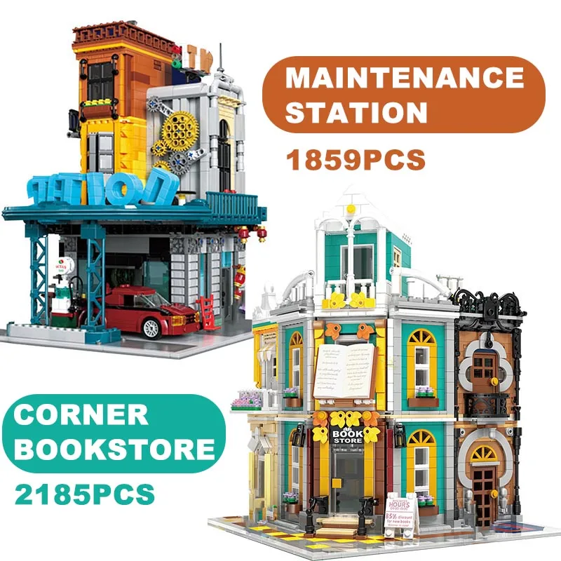 Creative Moc Maintenance Station Corner Bookstoree Architecture Building Blocks City Street View Micro Bricks Model Toy Kid Gift
Creative Moc Maintenance Station Corner Bookstoree Architecture Building Blocks City Street View Micro Bricks Model Toy Kid Gift