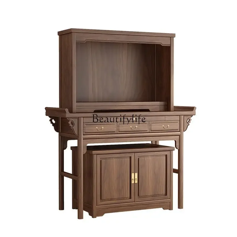 FG17Black walnut casket new Chinese modern vertical cabinet solid wood casket shrine shrine cabinet
FG17Black walnut casket new Chinese modern vertical cabinet solid wood casket shrine shrine cabinet
