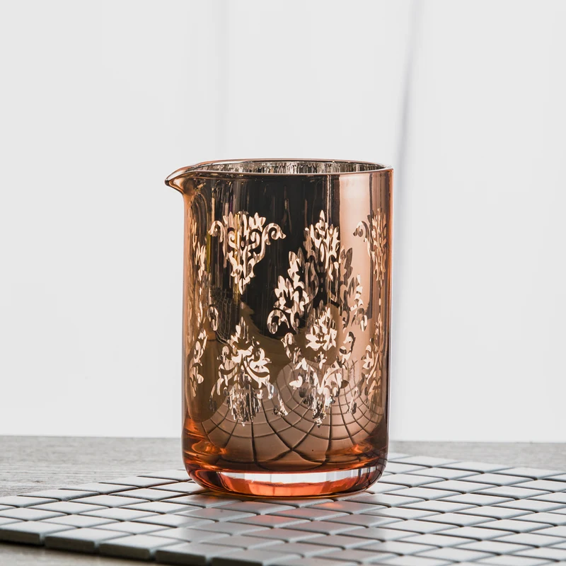 Japanese Rose Crystal Glass Mixing Cup with Spout Bar Mixing Glass Cocktail Stirring Cups for Bartender
Japanese Rose Crystal Glass Mixing Cup with Spout Bar Mixing Glass Cocktail Stirring Cups for Bartender
