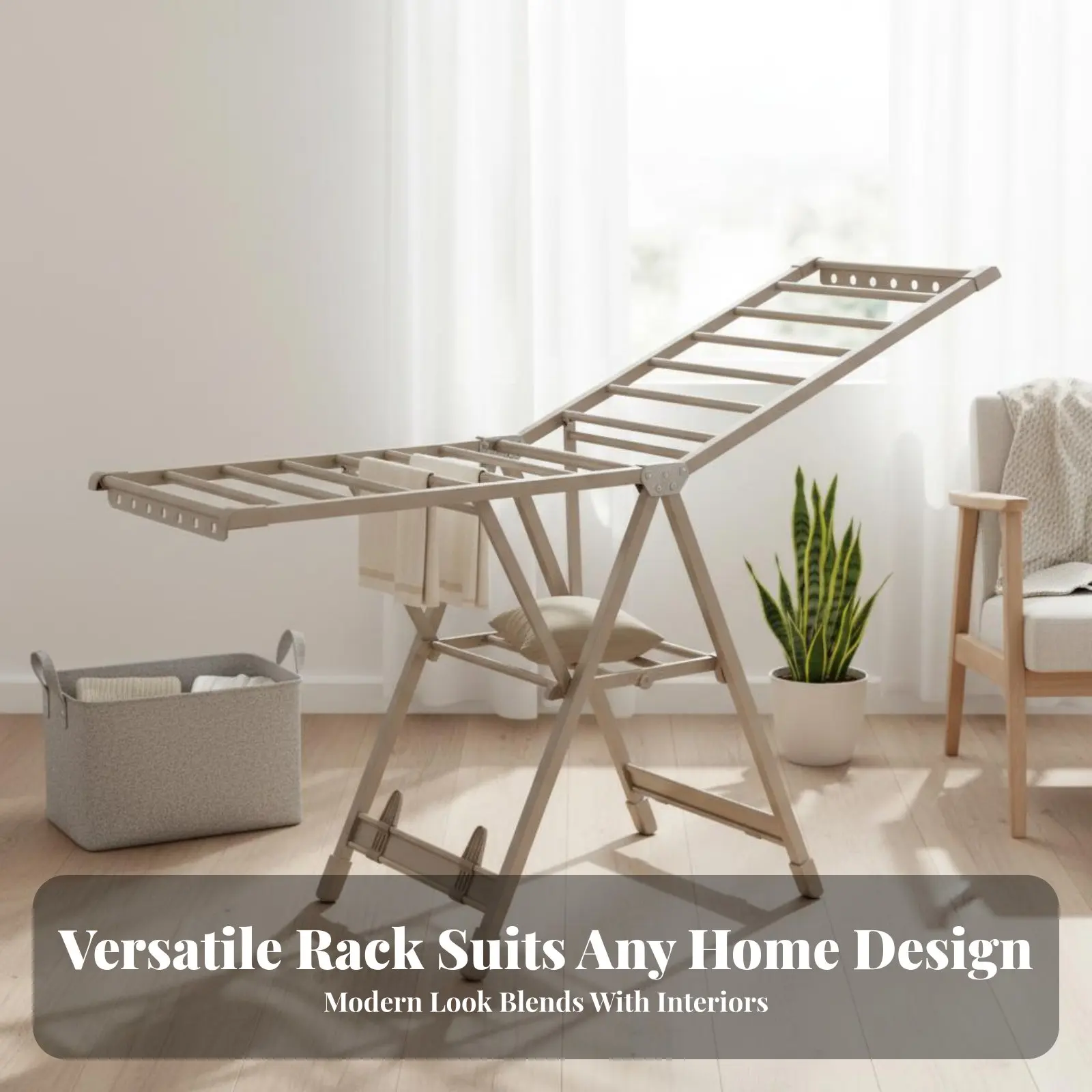 Foldable Clothes Drying Rack Space-Saving Foldable Laundry Stand Freestanding Clothes Horse Sturdy Duty for Balcony, Indoor
Foldable Clothes Drying Rack Space-Saving Foldable Laundry Stand Freestanding Clothes Horse Sturdy Duty for Balcony, Indoor