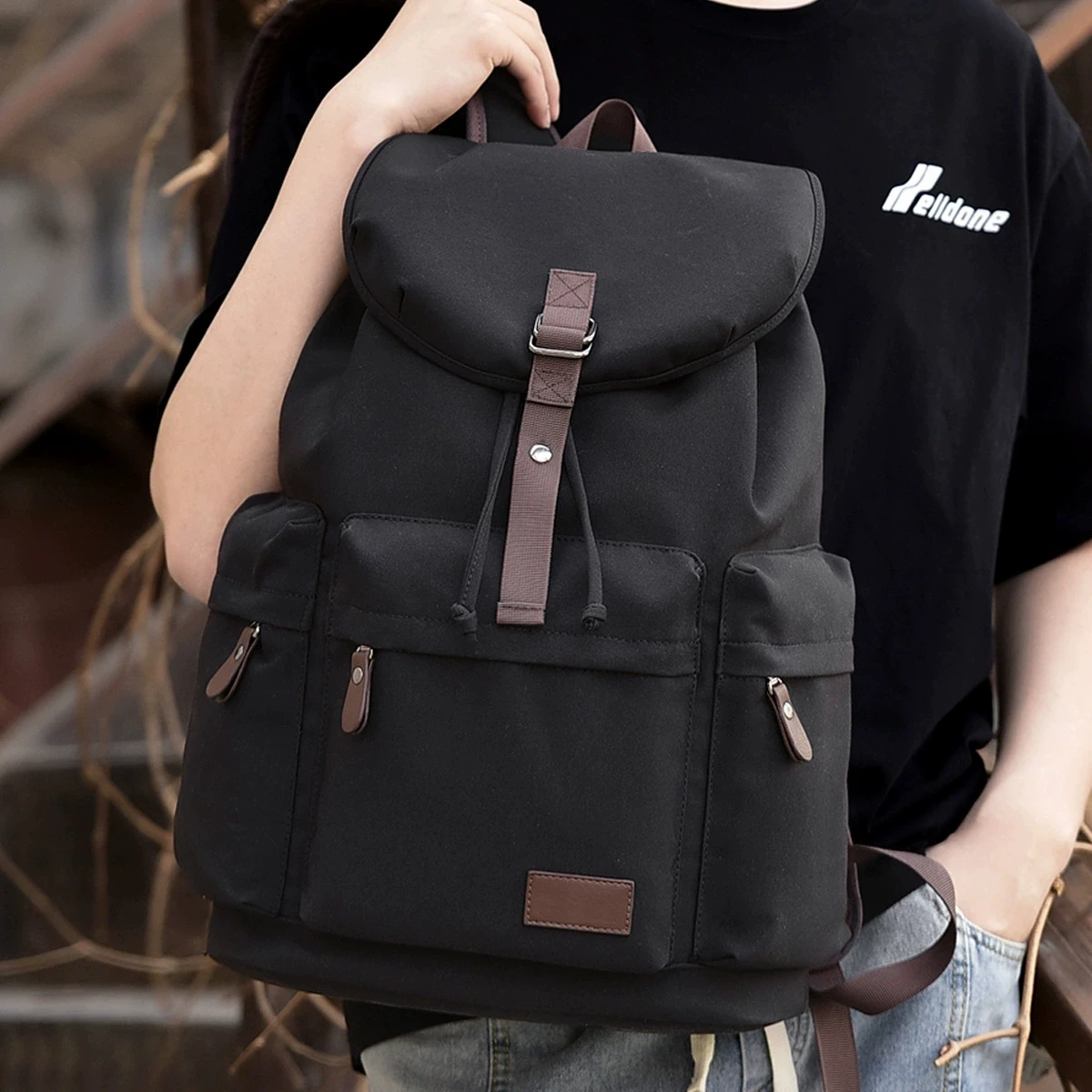 New retro backpack for men's casual waterproof computer backpack, male student school bag, outdoor travel back pack
New retro backpack for men's casual waterproof computer backpack, male student school bag, outdoor travel back pack