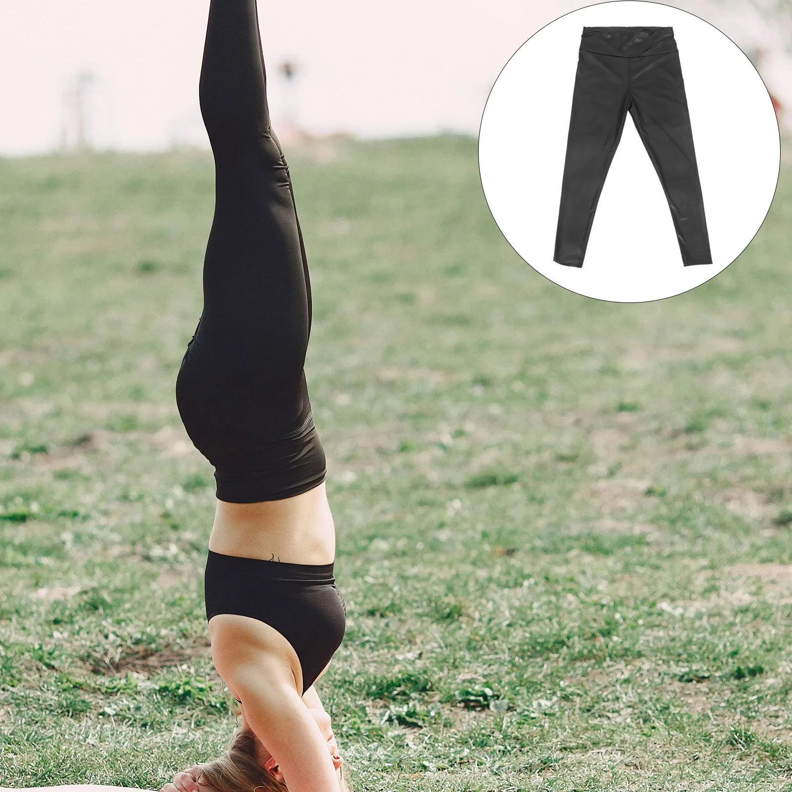 Stretchy High Waist Leggings for Women PU Yoga Pants Elastic Trousers for Gym Workout Traveling Night Out
Stretchy High Waist Leggings for Women PU Yoga Pants Elastic Trousers for Gym Workout Traveling Night Out