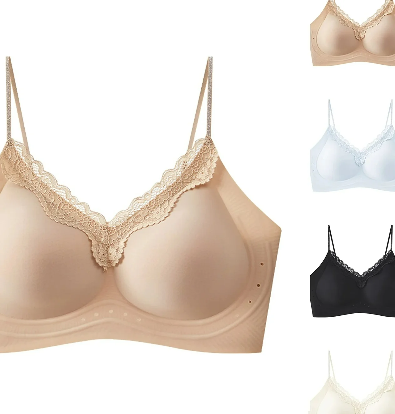 KUCLUT Ultra-Thin Jelly Underwear Summer Fashion Seamless Thin Strap Bralette Daily Wear Cooling Backless Lingerie
KUCLUT Ultra-Thin Jelly Underwear Summer Fashion Seamless Thin Strap Bralette Daily Wear Cooling Backless Lingerie