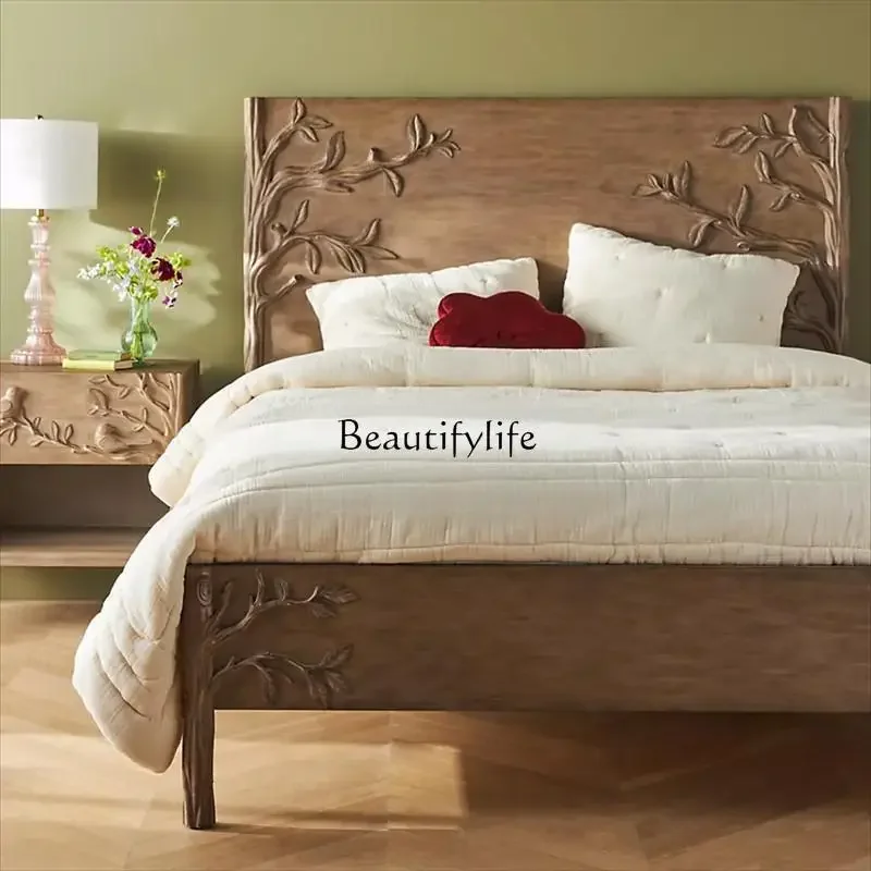 yj21 yj31 French Retro Carved Solid Wood Bed American New Classical Creative Double Bed Antique Master Bedroom Furniture
yj21 yj31 French Retro Carved Solid Wood Bed American New Classical Creative Double Bed Antique Master Bedroom Furniture