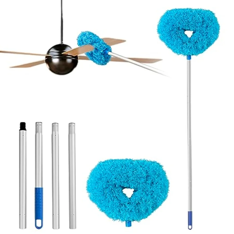 Ceiling Fan Cleaner Duster Reusable Microfiber Ceiling Fan Blade Cleaner Removable Duster with Extension Pole Adjusts 13 to 49.
Ceiling Fan Cleaner Duster Reusable Microfiber Ceiling Fan Blade Cleaner Removable Duster with Extension Pole Adjusts 13 to 49.