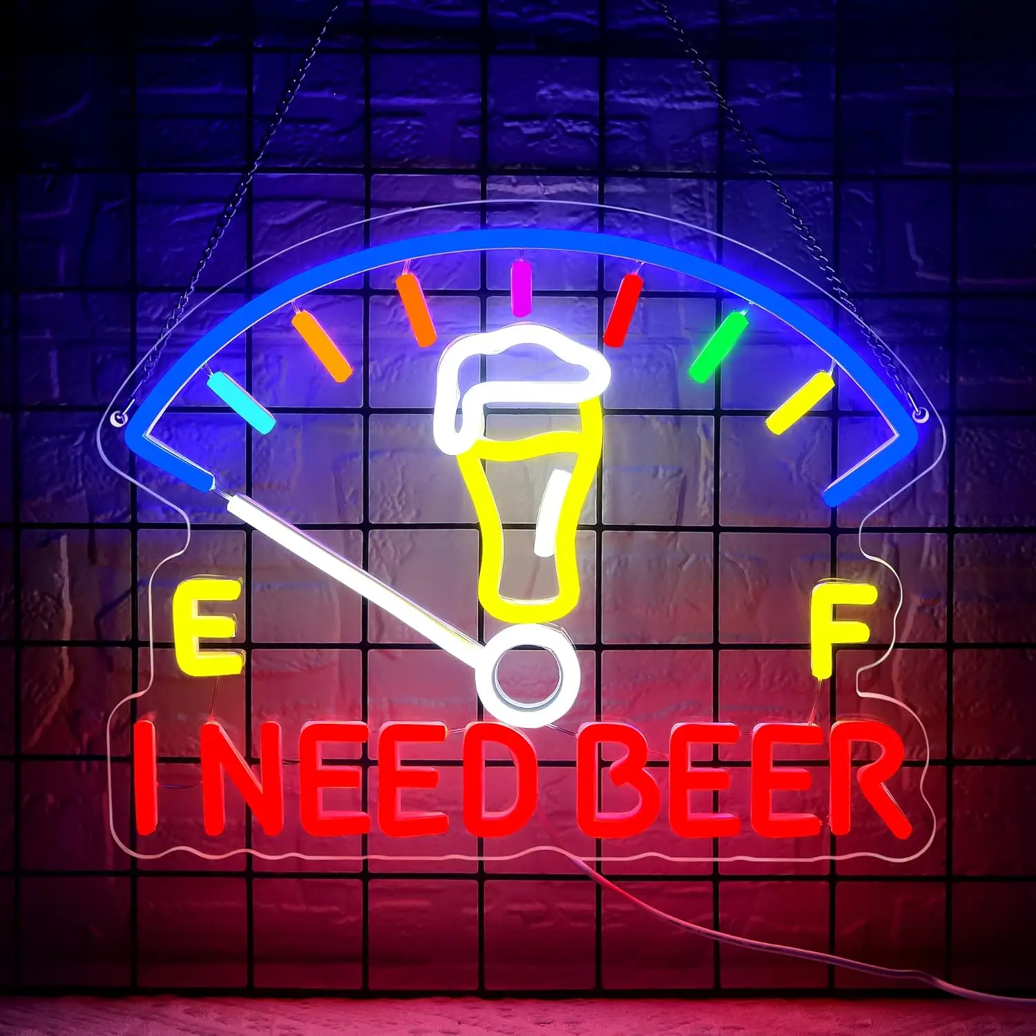 Neon Sign I Need Beer LED Wall Decor Playful sparkling neon, party must-have, New Year’s countdown
Neon Sign I Need Beer LED Wall Decor Playful sparkling neon, party must-have, New Year’s countdown