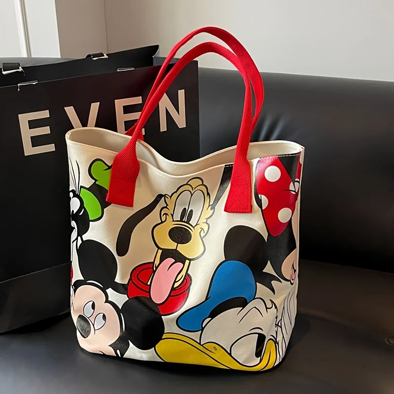 Funny Disney Mickey & Donald Duck Canvas Tote Bag Cartoon Zip Closure, Casual Shoulder Bag for Women, Colorful Cartoon Print
Funny Disney Mickey & Donald Duck Canvas Tote Bag Cartoon Zip Closure, Casual Shoulder Bag for Women, Colorful Cartoon Print