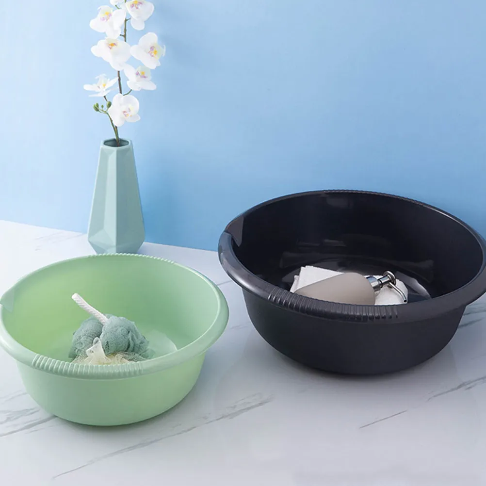 2Pcs Plastic Thick Wash Basin Multi-Use Large Capacity Basin for Face Clothes Kitchen Bathroom Outdoor Use Round Washing Up Bowl
2Pcs Plastic Thick Wash Basin Multi-Use Large Capacity Basin for Face Clothes Kitchen Bathroom Outdoor Use Round Washing Up Bowl