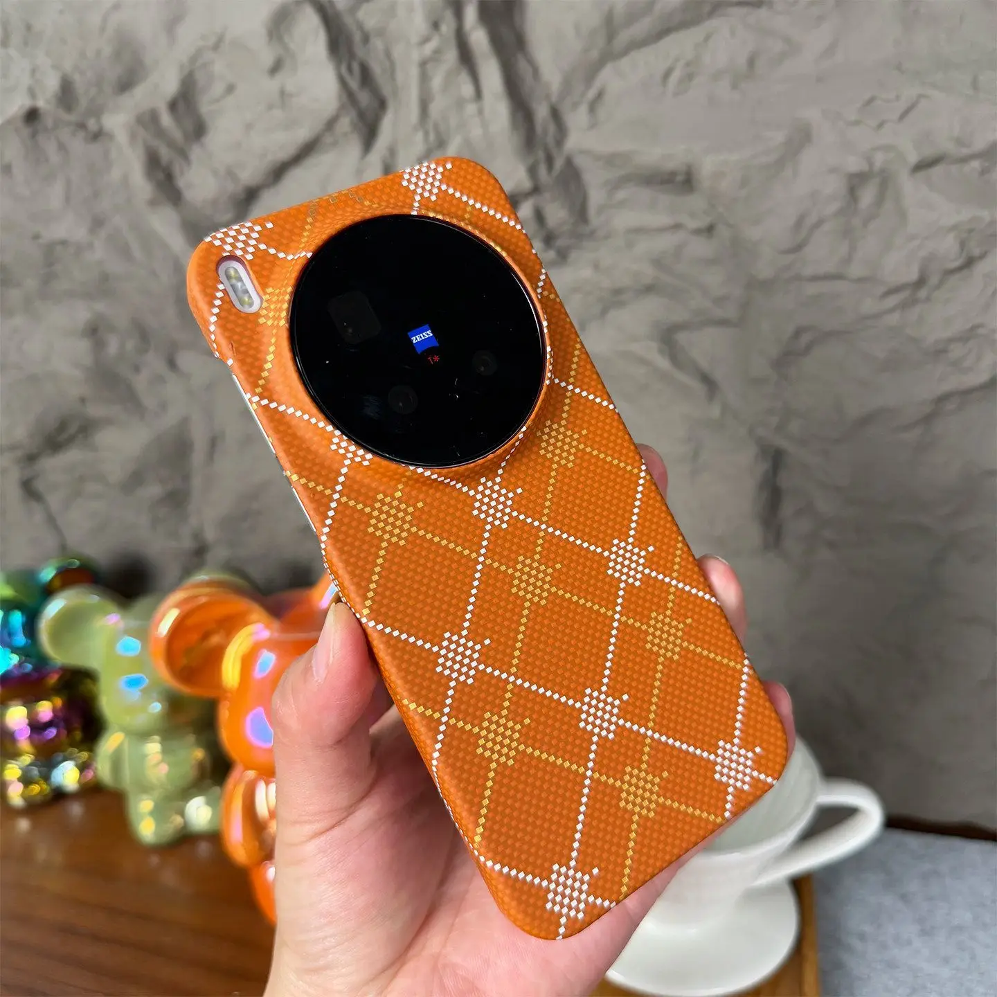 Slim Semi-Cover Case for Vivo X300 Pro X200 Ultra X100 Pro, Luminous Gold Grid Shockproof Hard PC Phone Cover Non-Slip Bumper
Slim Semi-Cover Case for Vivo X300 Pro X200 Ultra X100 Pro, Luminous Gold Grid Shockproof Hard PC Phone Cover Non-Slip Bumper