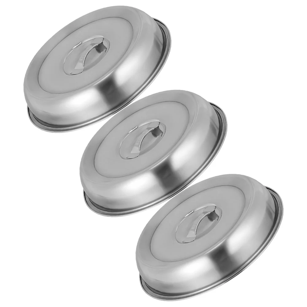 3 Pcs Stainless Steel Dish Cover Food Serving Dome Anti-splashing Fresh-keeping Household Griddles
3 Pcs Stainless Steel Dish Cover Food Serving Dome Anti-splashing Fresh-keeping Household Griddles
