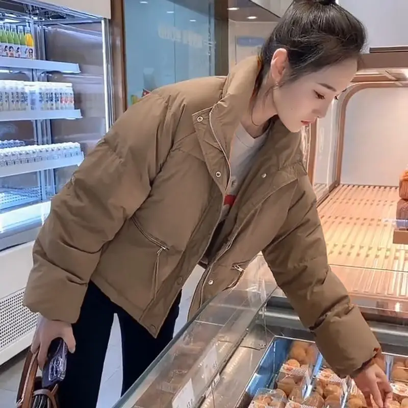 Пуховик женские парки 2025 новая зимняя мода теплое хлопковое стеганое пальто короткая свободная утолщенная одежда для хлеба верхняя одежда женская
Пуховик женские парки 2025 новая зимняя мода теплое хлопковое стеганое пальто короткая свободная утолщенная одежда для хлеба верхняя одежда женская