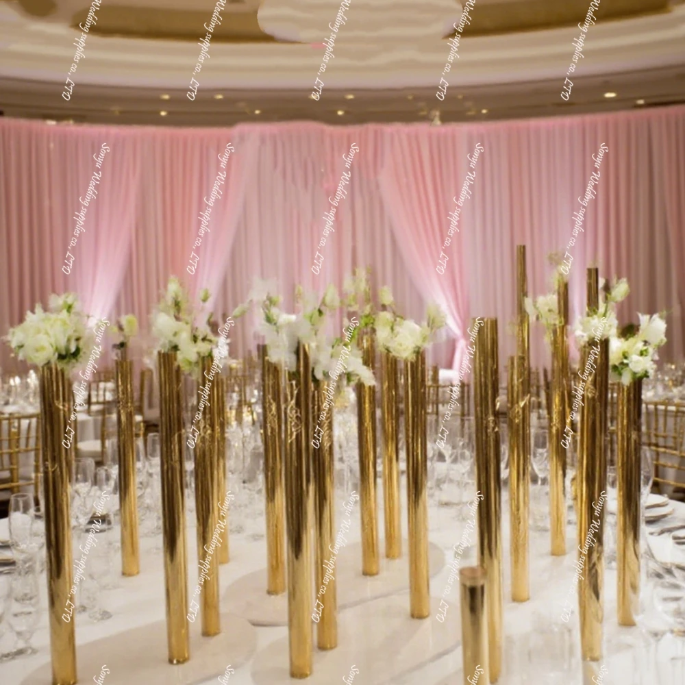 12pcs)H16inch 3 heads metal cylinder Vase Set - Minimalist Flower Holders with white Base for party Home wedding table Decor
12pcs)H16inch 3 heads metal cylinder Vase Set - Minimalist Flower Holders with white Base for party Home wedding table Decor