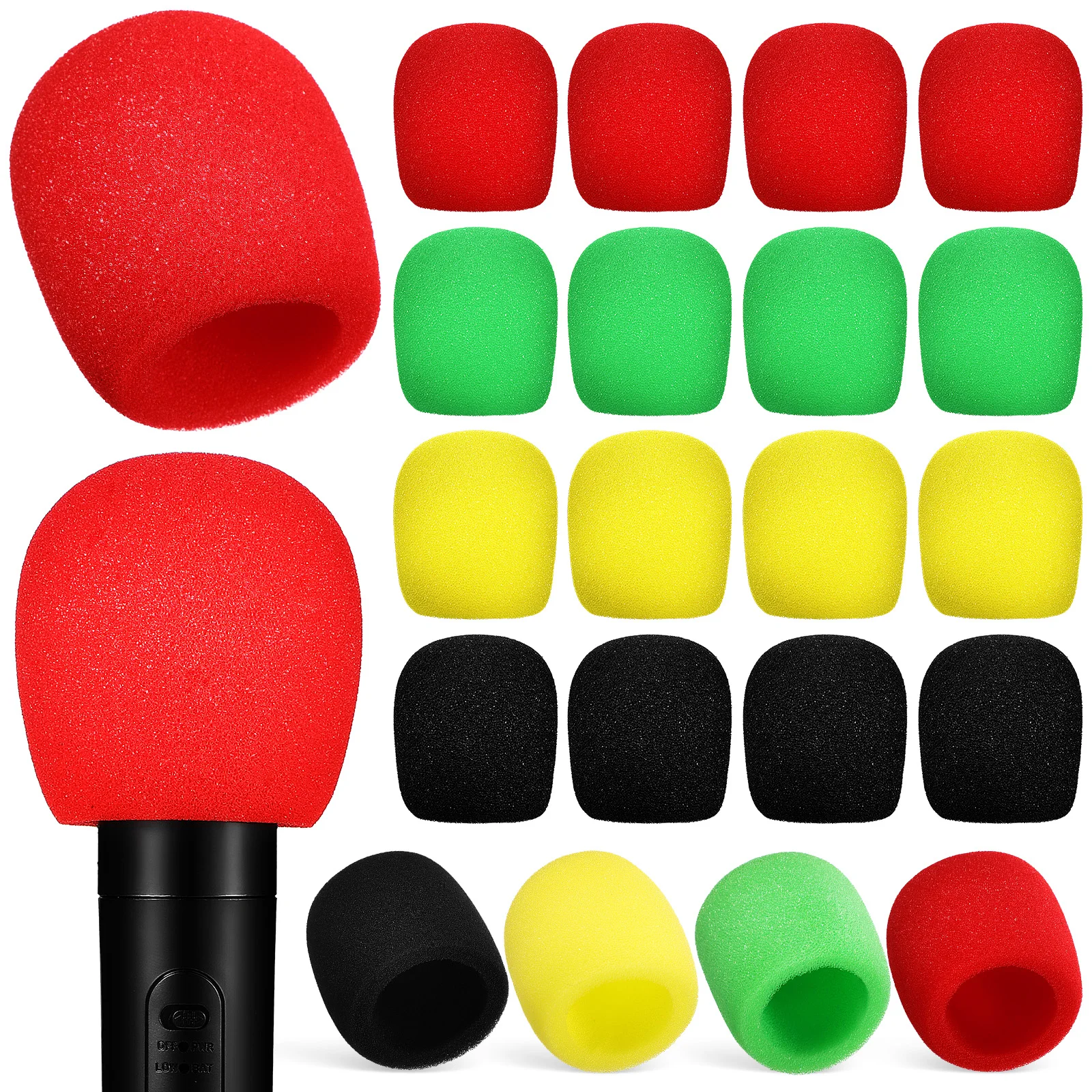 32 Pcs Thickened Sponge Microphone Covers Lightweight Dust Protection Recording Quality Improvement Universal Mic Protectors KTV
32 Pcs Thickened Sponge Microphone Covers Lightweight Dust Protection Recording Quality Improvement Universal Mic Protectors KTV