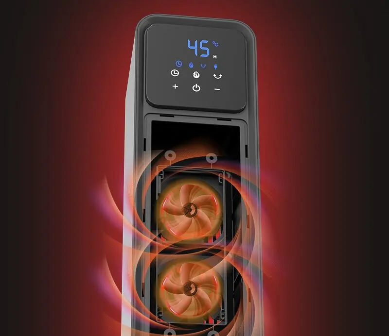 Portable Electric Vertical Heater with Simulation Flame Ceramic Heating Element & Humidification Feature for Remote Room Use
Portable Electric Vertical Heater with Simulation Flame Ceramic Heating Element & Humidification Feature for Remote Room Use