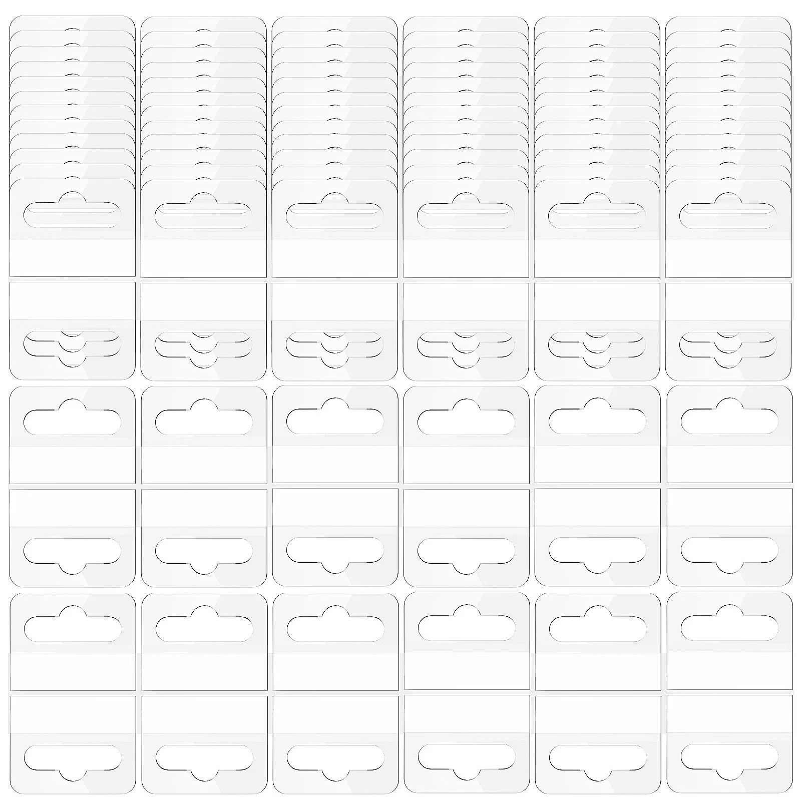 100pcs Hanging Tags Clear Adhesive Tabs Retail Display Packaging Fixtures Heavy Duty Self Sticky Plastic Slot Hole Pegboard 
100pcs Hanging Tags Clear Adhesive Tabs Retail Display Packaging Fixtures Heavy Duty Self Sticky Plastic Slot Hole Pegboard