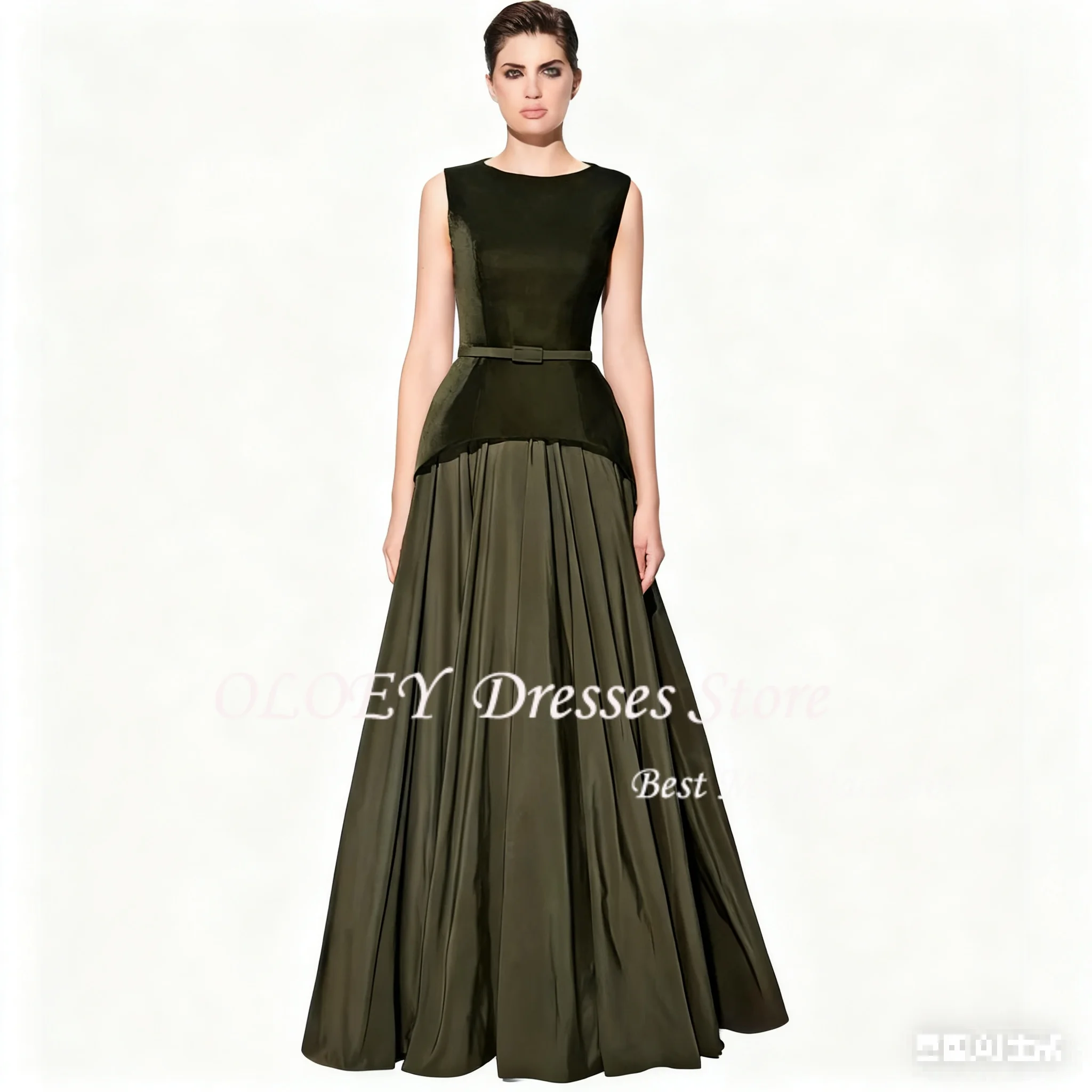 OLOEY Patchwork Women Evening Dresses Scoop Collar Sleeveless Party Dresses Fashionable A Line Draped Banquet Gown
OLOEY Patchwork Women Evening Dresses Scoop Collar Sleeveless Party Dresses Fashionable A Line Draped Banquet Gown