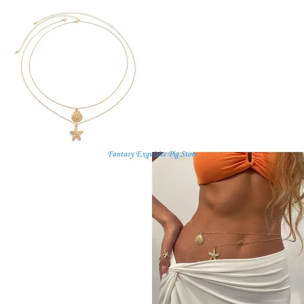 Универсальная цепочка для тела в виде ракушки морской звезды, трансформируемая в ожерелье, экологически чистая прибрежная ручной
Универсальная цепочка для тела в виде ракушки морской звезды, трансформируемая в ожерелье, экологически чистая прибрежная ручной