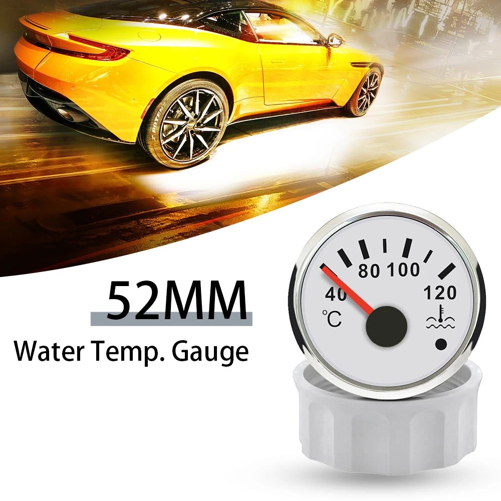 ELING Waterproof 52mm Universal Water Temp. Gauge Signal 40-120℃ with Red Backlight and Light Alarm for Car Motorcycle Boat
ELING Waterproof 52mm Universal Water Temp. Gauge Signal 40-120℃ with Red Backlight and Light Alarm for Car Motorcycle Boat