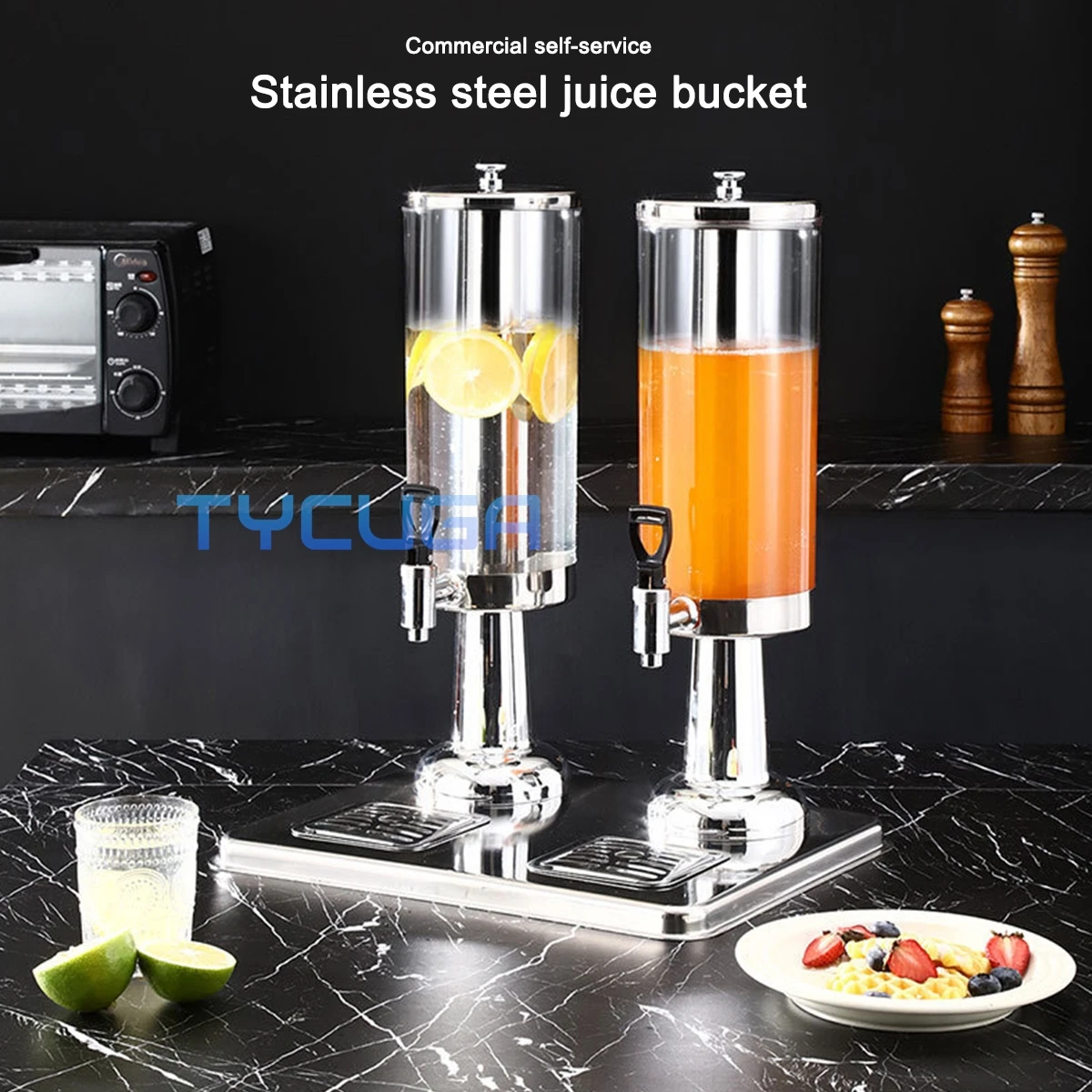 Multi-Head Stainless Steel Juice Dispenser with Visible Faucets for Self-Service Cold & Hot Drinks Commercial Juice Container
Multi-Head Stainless Steel Juice Dispenser with Visible Faucets for Self-Service Cold & Hot Drinks Commercial Juice Container