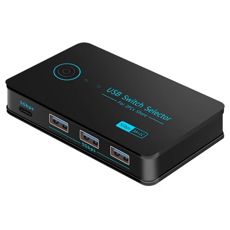 New USB3.0 KVM Switch Hotkey Switcher For PC Keyboard Mouse Printer 2 Pcs Sharing 4 Devices Shared Controller 5Gbps-AA56
New USB3.0 KVM Switch Hotkey Switcher For PC Keyboard Mouse Printer 2 Pcs Sharing 4 Devices Shared Controller 5Gbps-AA56