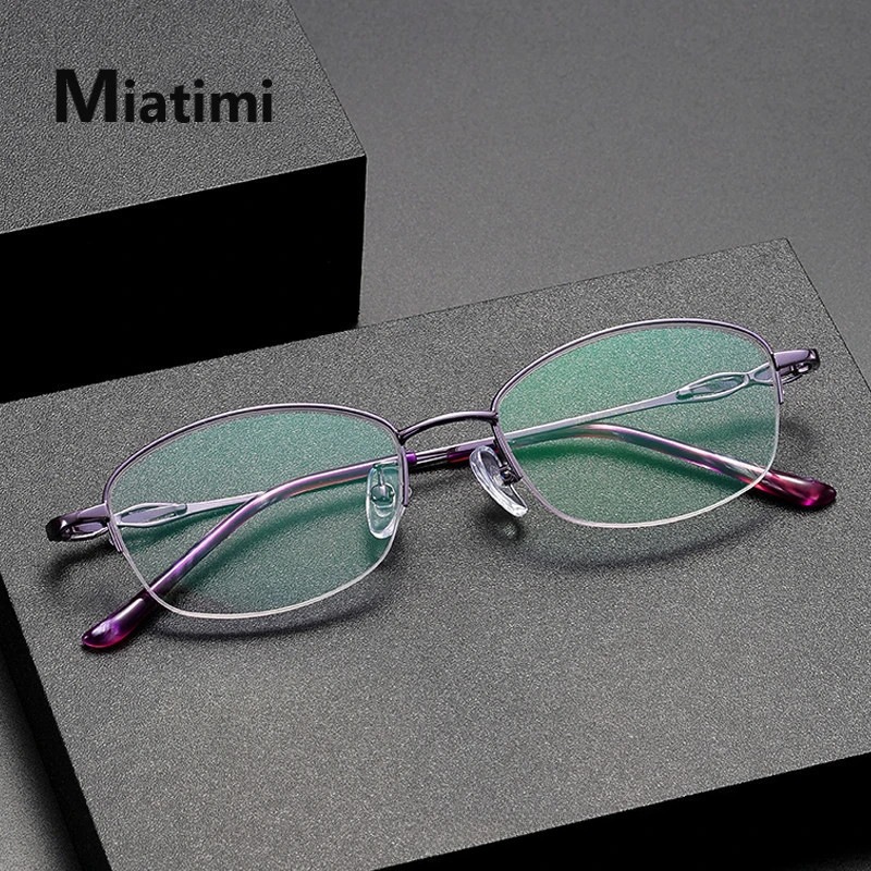 Pure Titanium optical Glasses Frame Women Fashion Retro Round myopia Prescription half Eyeglasses frames Ultralight Eyewear
Pure Titanium optical Glasses Frame Women Fashion Retro Round myopia Prescription half Eyeglasses frames Ultralight Eyewear