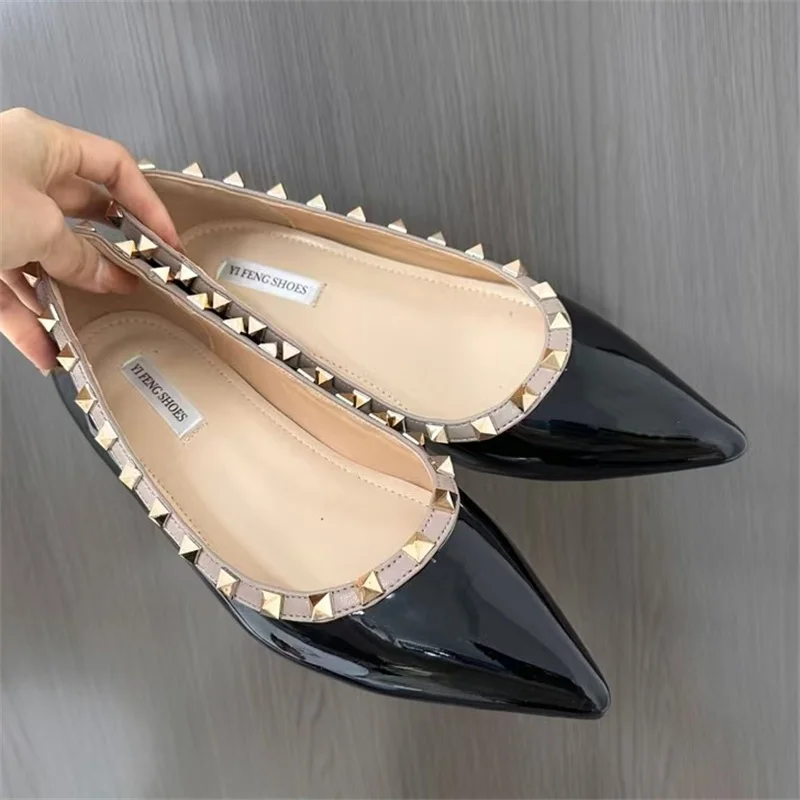 Rivet Ballet Flats Women Sandals Pointed Toe Woman Shoes Summer 2025 Designer Elegant Dress Sandals Woman Casual Office Slides
Rivet Ballet Flats Women Sandals Pointed Toe Woman Shoes Summer 2025 Designer Elegant Dress Sandals Woman Casual Office Slides