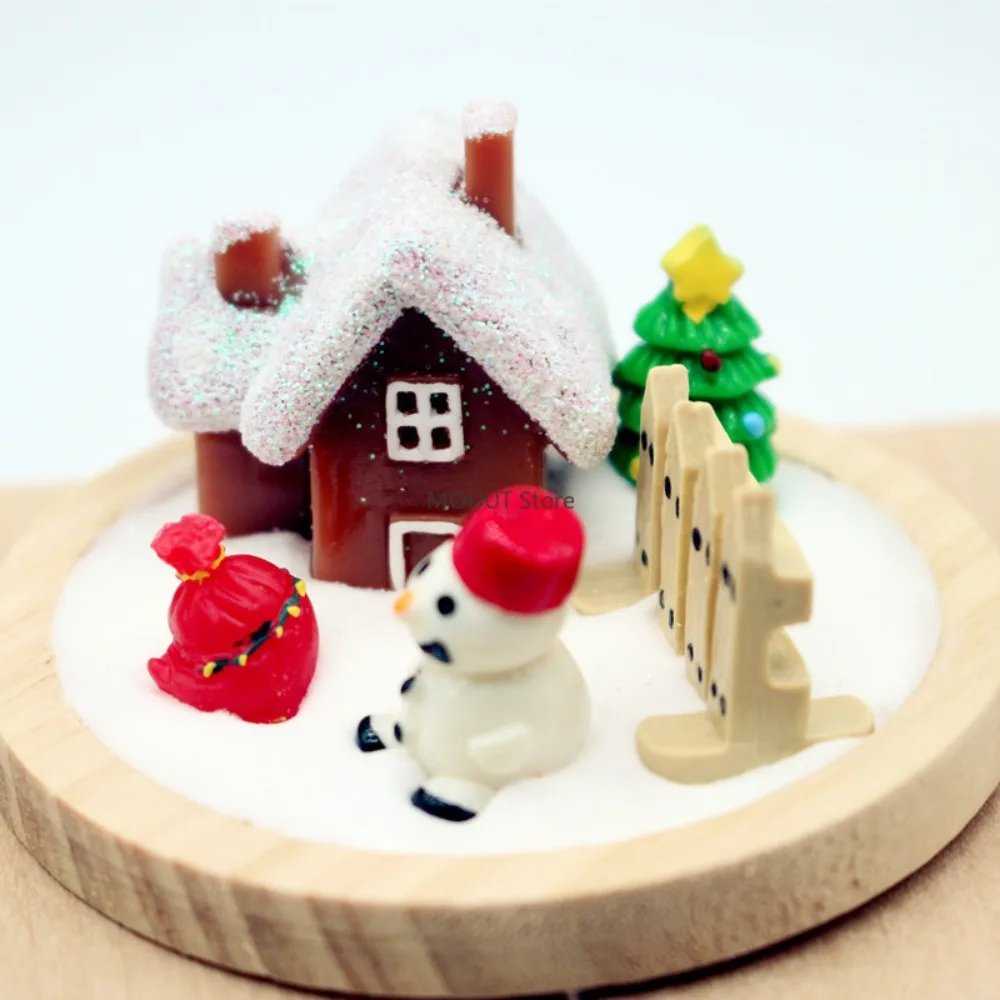 Christmas House Snowman Pendant Decorations Christmas Miniatures Kit Plastic Resin Keychain Charms Holiday BedroomDecor
Christmas House Snowman Pendant Decorations Christmas Miniatures Kit Plastic Resin Keychain Charms Holiday BedroomDecor