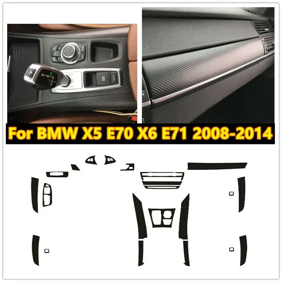 22PCS/Set Car Carbon FIber Style Vinyl Interior Sticker Decal Trim Car Styling Accessories For BMW X5 E70 X6 E71 2008-2014
22PCS/Set Car Carbon FIber Style Vinyl Interior Sticker Decal Trim Car Styling Accessories For BMW X5 E70 X6 E71 2008-2014