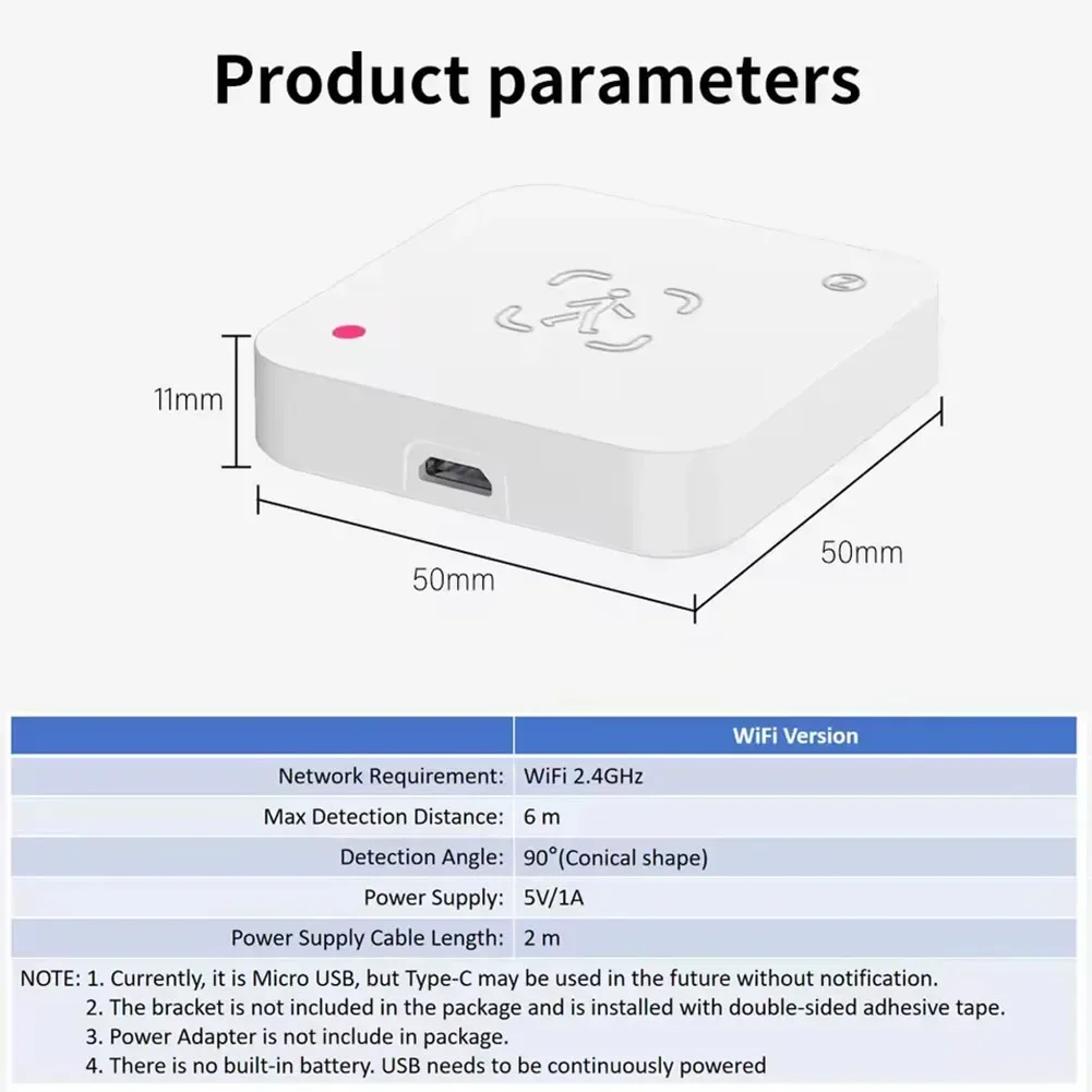 Датчик движения Wi-Fi для Zigbee с оповещениями в реальном времени и широким радиусом действия (6 метров) для эффективной внутренней безопасности
Датчик движения Wi-Fi для Zigbee с оповещениями в реальном времени и широким радиусом действия (6 метров) для эффективной внутренней безопасности