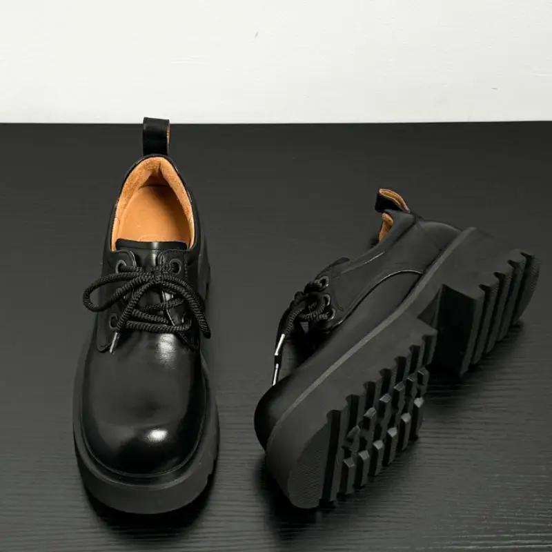 New Height Increase 6cm Thick Soled Genuine Leather Shoes Mens Cowhide Casual Breathable Shoes Round Toe Lace Up High Heel Shoes
New Height Increase 6cm Thick Soled Genuine Leather Shoes Mens Cowhide Casual Breathable Shoes Round Toe Lace Up High Heel Shoes