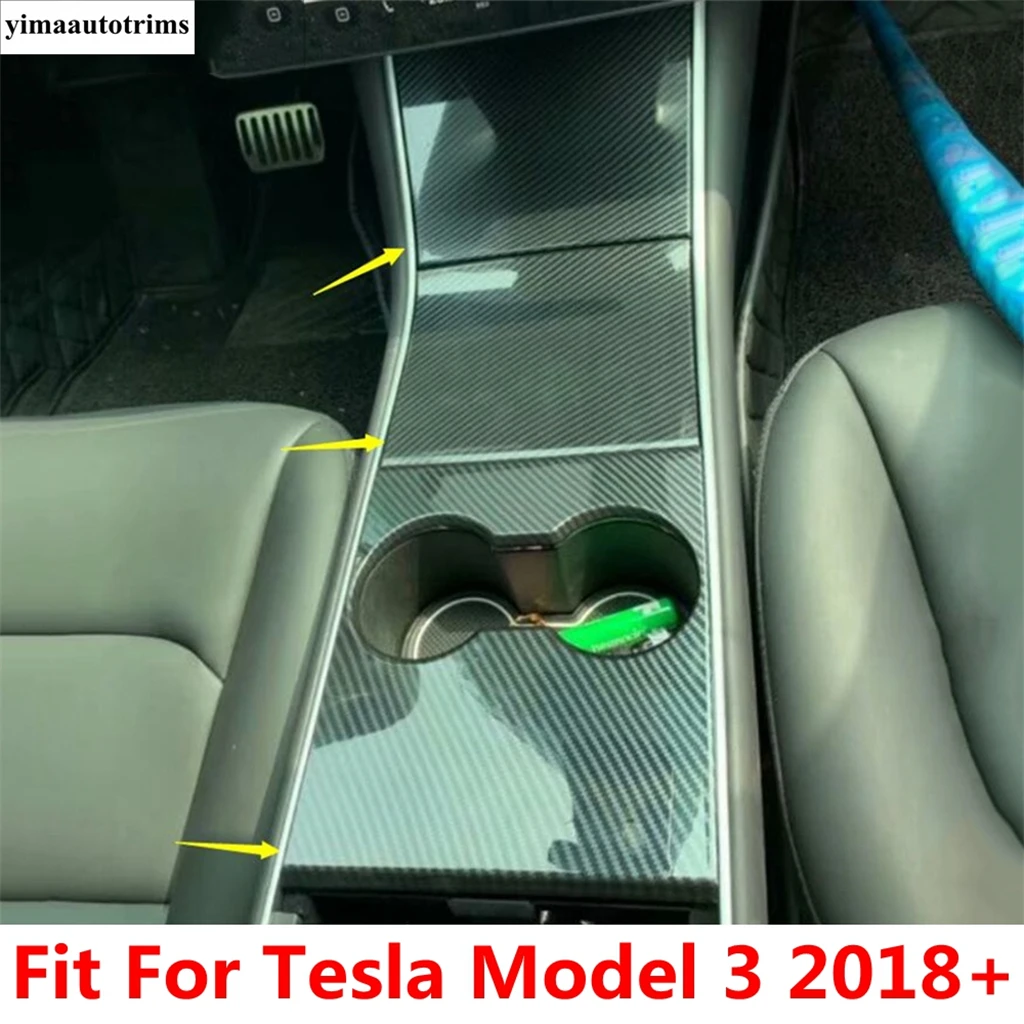 Car Central Control Gear Shift Water Cup Panel Frame Cover Trim Carbon Fiber Interior Accessories For Tesla Model 3 2018 - 2021
Car Central Control Gear Shift Water Cup Panel Frame Cover Trim Carbon Fiber Interior Accessories For Tesla Model 3 2018 - 2021
