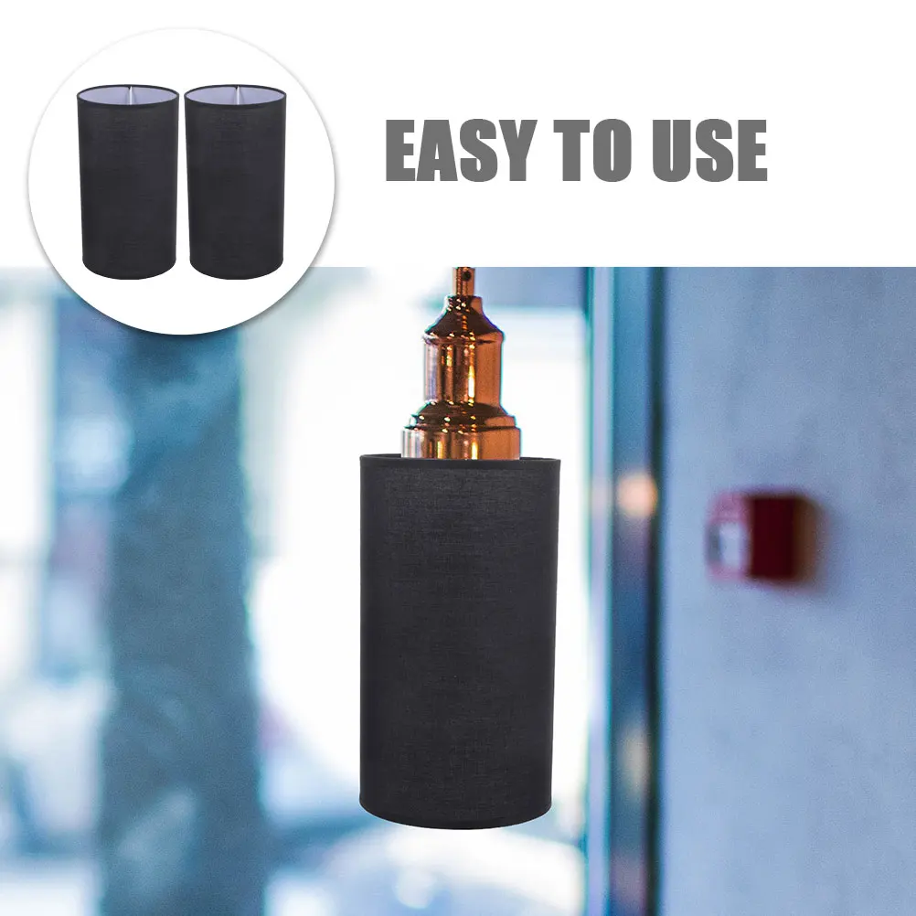 2 Pcs Indoor Shade Accessories Lamp Replacement Shades Material Black Round Cloth Lampshade
2 Pcs Indoor Shade Accessories Lamp Replacement Shades Material Black Round Cloth Lampshade