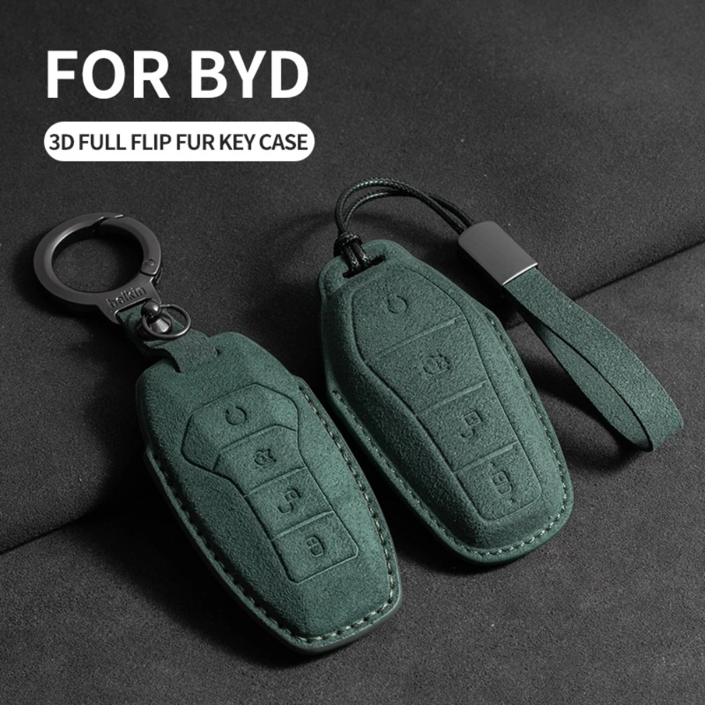 Car Key Holder For BYD Atto 3 Seal Dolphin Han Tang Song PLUS Seagull Destroyer 05 Suede Auto Key Fob Case Cover Accessories
Car Key Holder For BYD Atto 3 Seal Dolphin Han Tang Song PLUS Seagull Destroyer 05 Suede Auto Key Fob Case Cover Accessories