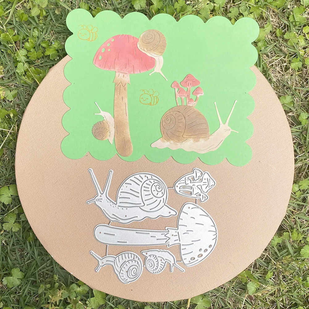 Mushroom Snail metal cutting dies mold Scrapbooking decoration paper craft knife mould blade punch template Embossing 1pcs
Mushroom Snail metal cutting dies mold Scrapbooking decoration paper craft knife mould blade punch template Embossing 1pcs