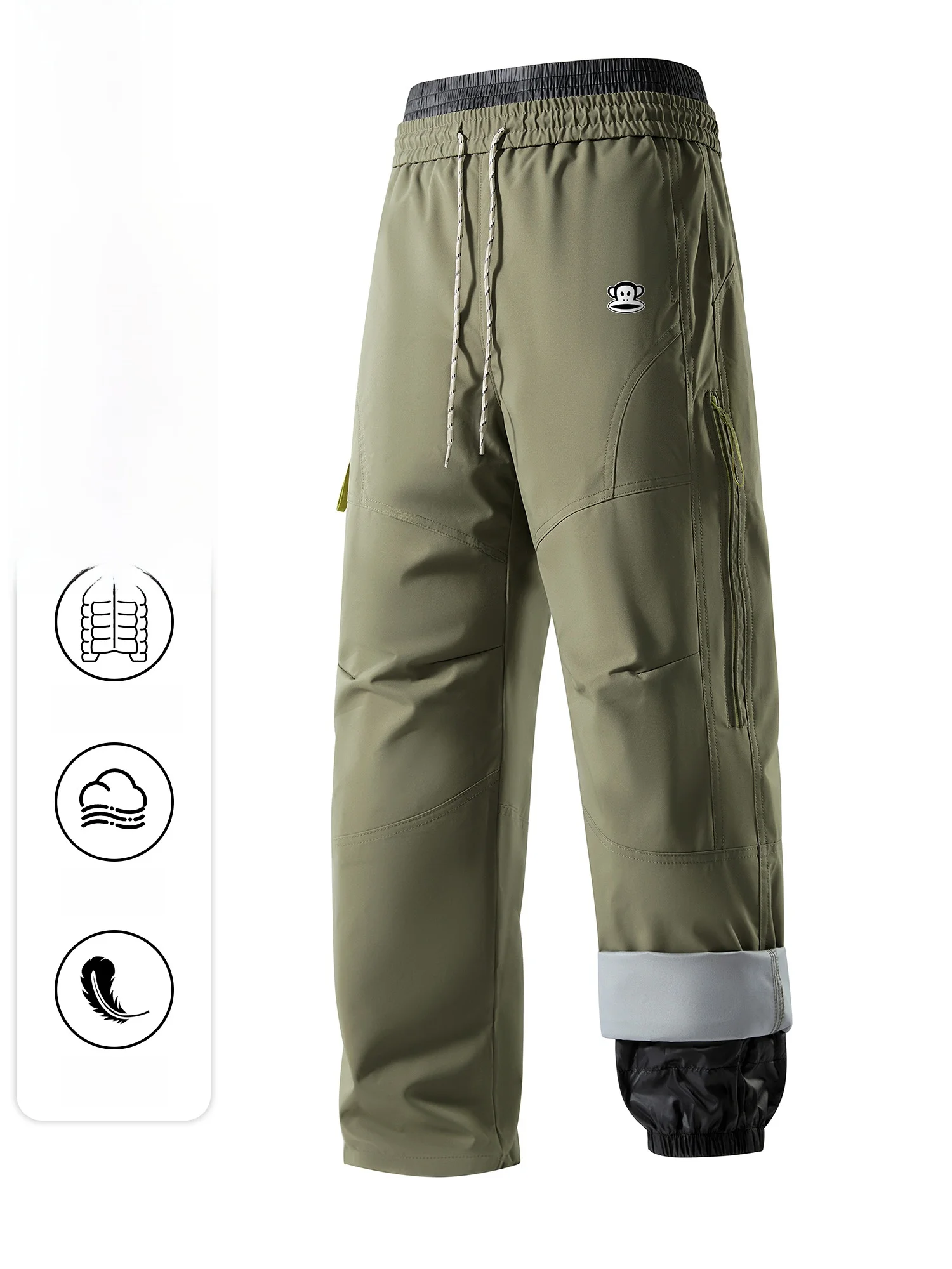 Мужские зимние утепленные брюки Paul Frank свободного прямого кроя, повседневные рабочие брюки из полиэстера для молодежи
Мужские зимние утепленные брюки Paul Frank свободного прямого кроя, повседневные рабочие брюки из полиэстера для молодежи