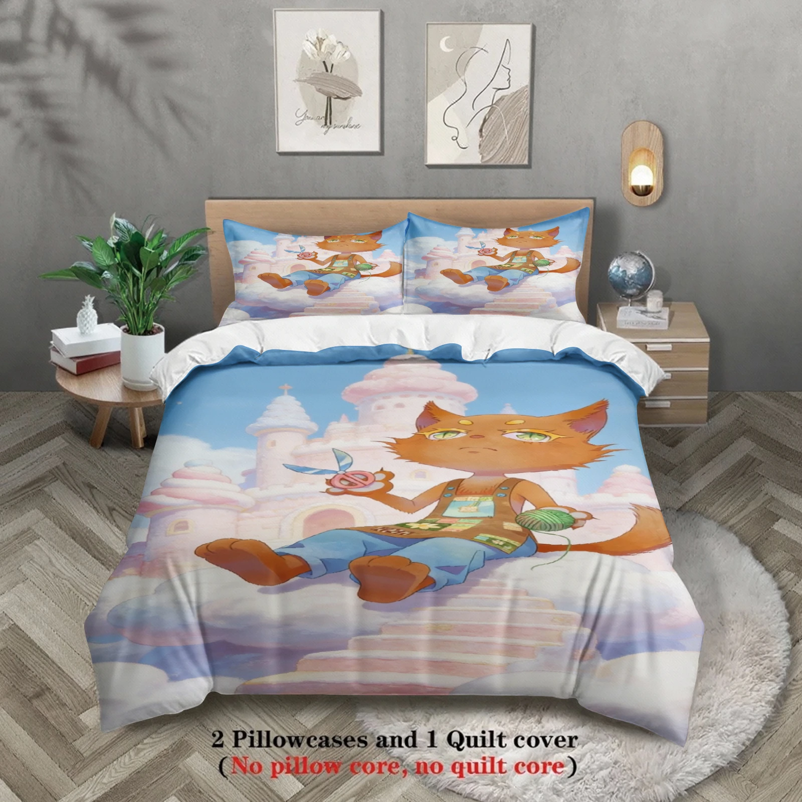 Cute Bedding Set Softville Cozy TownFern the Quilt Fox With Duvet Cover & Pillowcase For Children's Bedroom Decor
Cute Bedding Set Softville Cozy TownFern the Quilt Fox With Duvet Cover & Pillowcase For Children's Bedroom Decor