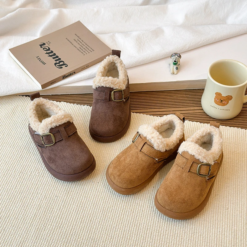 Boys Girls Soft Fluffy Lined Leather Boots 2025 New Winter Kids Warm-lined Low Boots Non-slip Classic Chic School Barefoot Boots
Boys Girls Soft Fluffy Lined Leather Boots 2025 New Winter Kids Warm-lined Low Boots Non-slip Classic Chic School Barefoot Boots