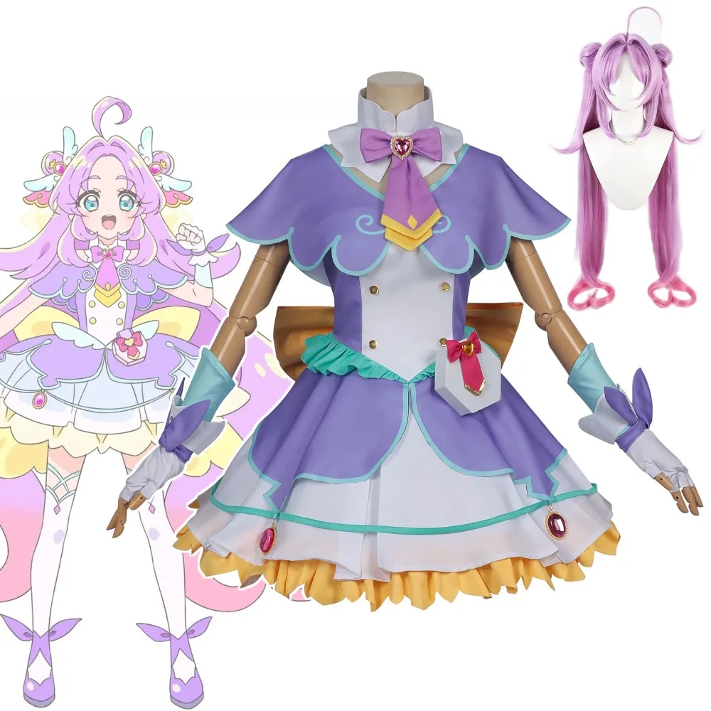Star Detective Precure Anime Akechi Anna Cosplay Costume Wig Socks Cute Purple Lolita Dress Set Halloween Party Role Play Outfit
Star Detective Precure Anime Akechi Anna Cosplay Costume Wig Socks Cute Purple Lolita Dress Set Halloween Party Role Play Outfit