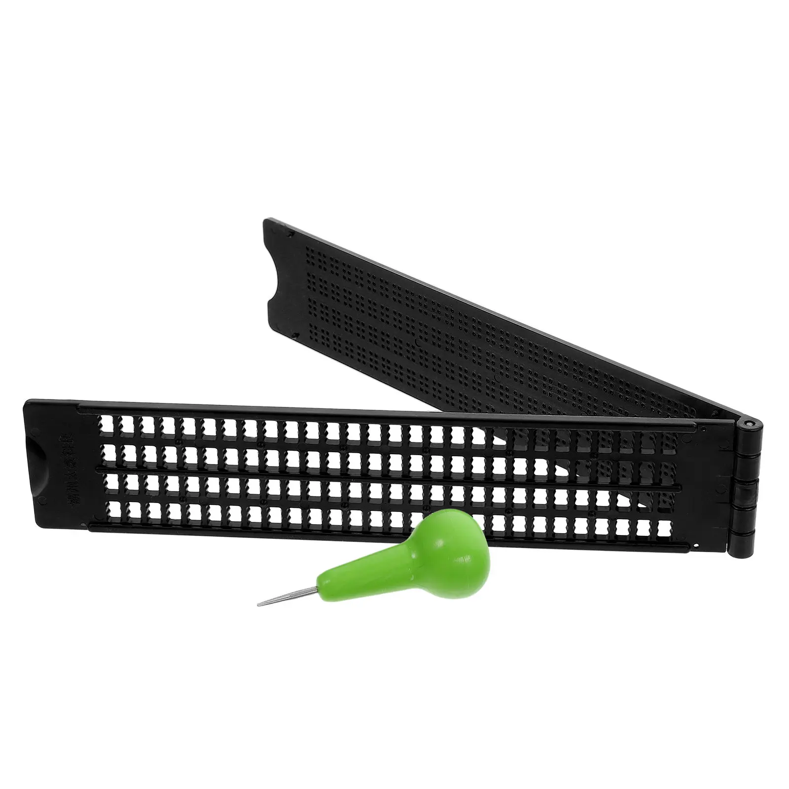 1Set Braille Writing Board 4-Line 28-Cell Fingerboard Stylus Kits Braille Education Tools for Blind Training Home Use
1Set Braille Writing Board 4-Line 28-Cell Fingerboard Stylus Kits Braille Education Tools for Blind Training Home Use