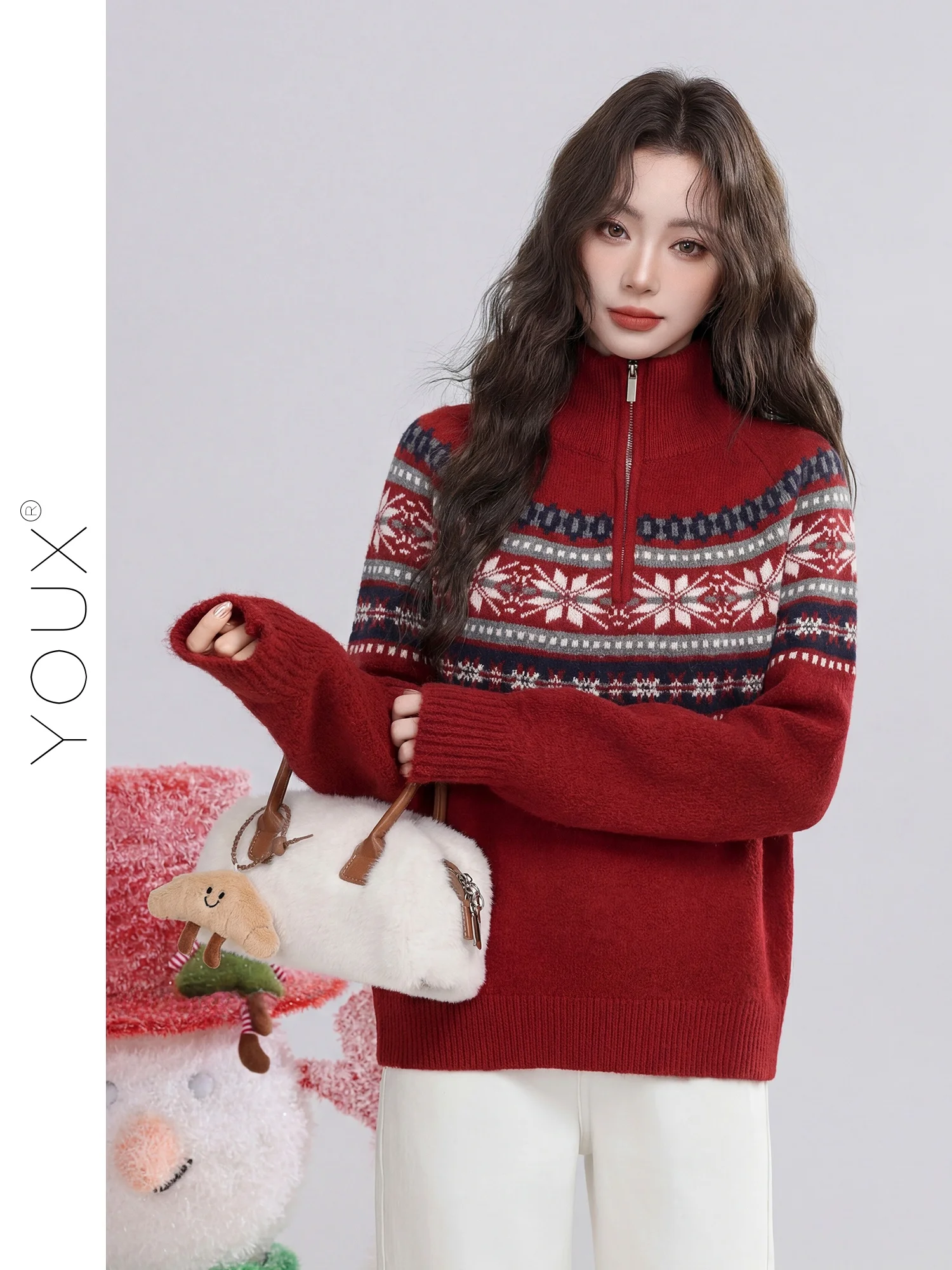 Red High Collar Knitted Sweater Women's Faion Retro Sle Winter New Year's Aosphere Floral Embroidery Loose Fit Top
Red High Collar Knitted Sweater Women's Faion Retro Sle Winter New Year's Aosphere Floral Embroidery Loose Fit Top