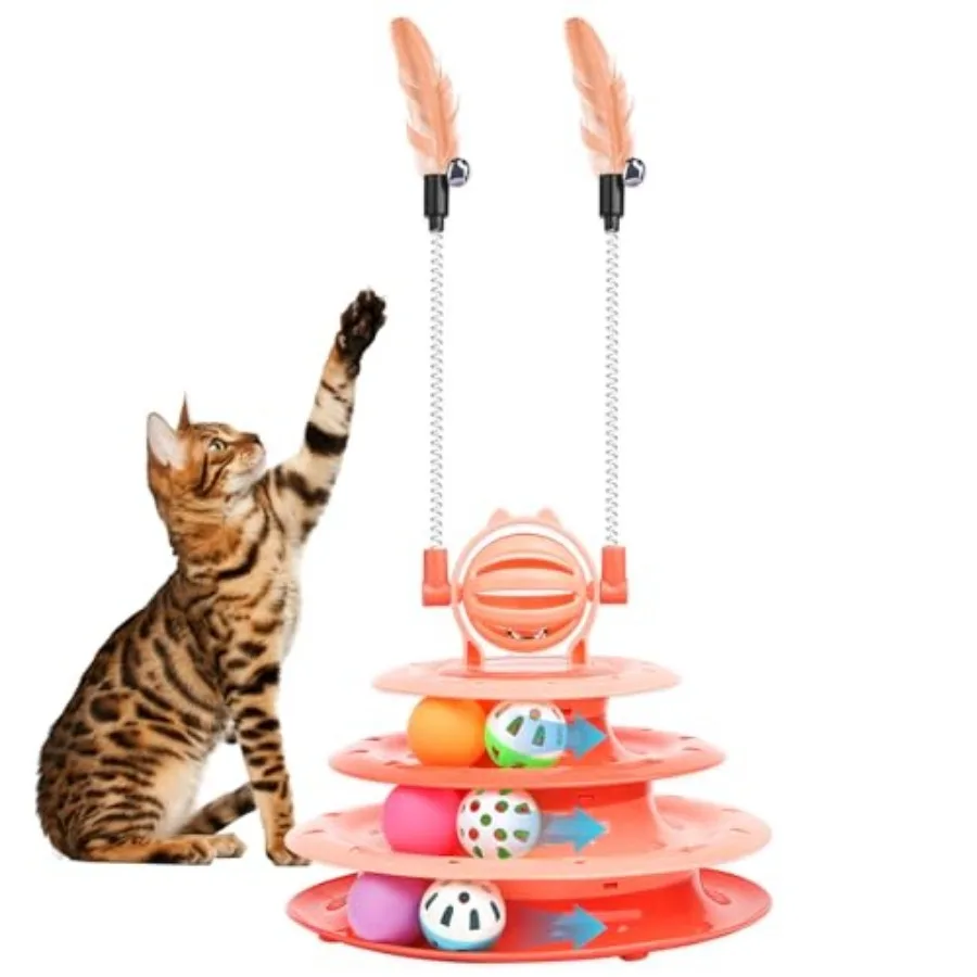 Cat Toy Interactive Pet Plaything for Indoor Kitten Interactive Kitty Puzzle Ball with 2 Cat-Tease Orange
Cat Toy Interactive Pet Plaything for Indoor Kitten Interactive Kitty Puzzle Ball with 2 Cat-Tease Orange