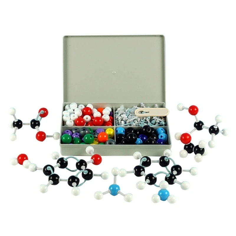 240Pcs Molecular Model Kit Inorganic and Organic Chemistry Scientific Atoms Molecular Models Color-Coded Atoms for Kid
240Pcs Molecular Model Kit Inorganic and Organic Chemistry Scientific Atoms Molecular Models Color-Coded Atoms for Kid