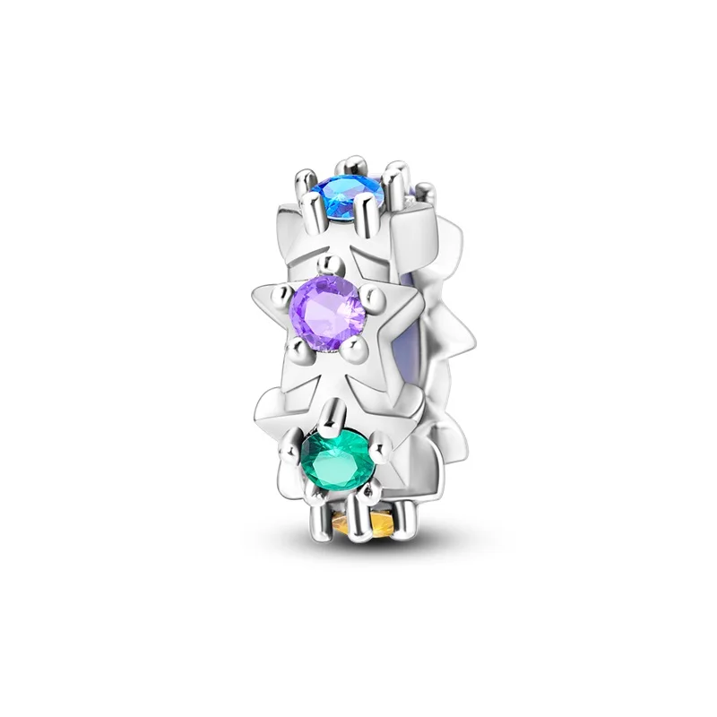 925 Sterling Silver Colorful Star Isolation Charms Beads Fit 3mm Original Bracelet DIY Women Exquisite Anniversary Jewelry Gifts
925 Sterling Silver Colorful Star Isolation Charms Beads Fit 3mm Original Bracelet DIY Women Exquisite Anniversary Jewelry Gifts
