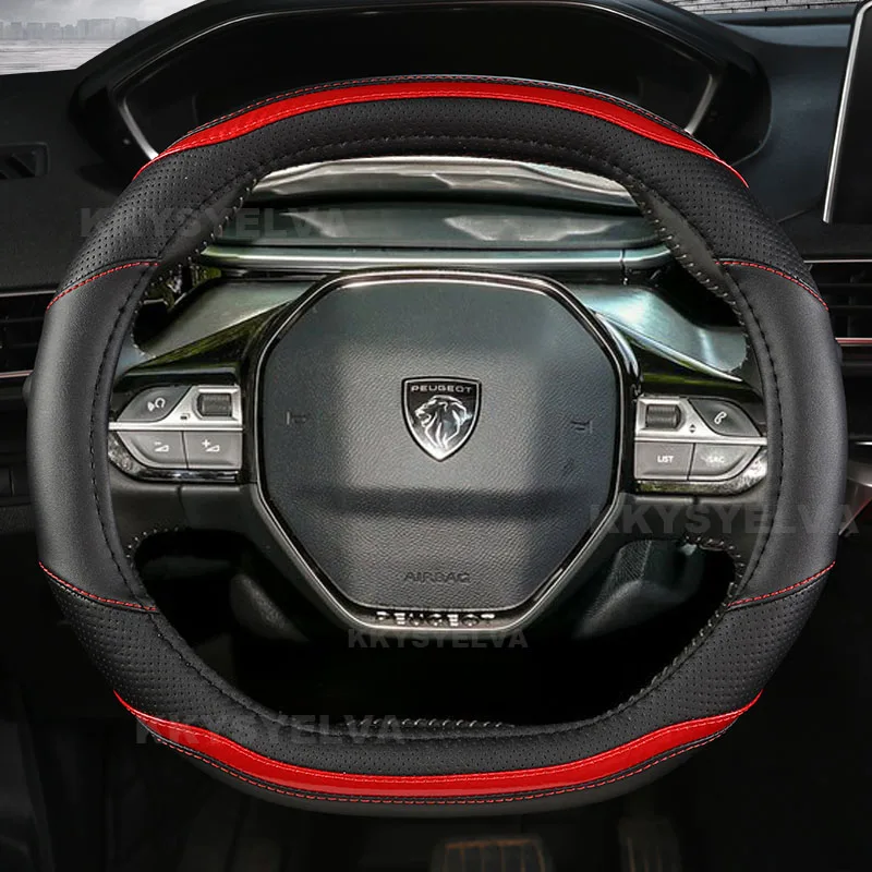Carbon Fibre +Leather Car Steering Wheel Cover For Peugeot 408 2022 Peugeot 308 308 GT 2021 2022 Auto Accessories
Carbon Fibre +Leather Car Steering Wheel Cover For Peugeot 408 2022 Peugeot 308 308 GT 2021 2022 Auto Accessories