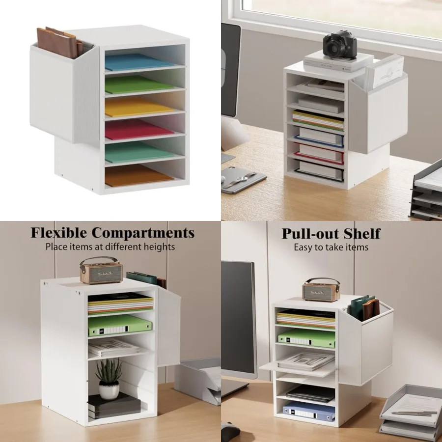 6 Tier Adjustable Countertop Mail Sorter, Mailboxes With Name Slots, Literature Organization Paper Storage Slot, Office Desk Fi
6 Tier Adjustable Countertop Mail Sorter, Mailboxes With Name Slots, Literature Organization Paper Storage Slot, Office Desk Fi
