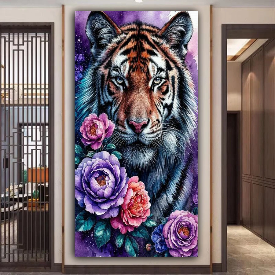 Tiger Black Panther Flower Diy Diamond Arts for Adults Painting New Collection Large Size Animals Full Mosaic Embroidery Picture
Tiger Black Panther Flower Diy Diamond Arts for Adults Painting New Collection Large Size Animals Full Mosaic Embroidery Picture