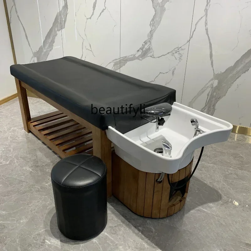 Lying Completely Massage Facial Bed Shampoo Chair Hair Care Solid Wood Flushing Bed
Lying Completely Massage Facial Bed Shampoo Chair Hair Care Solid Wood Flushing Bed