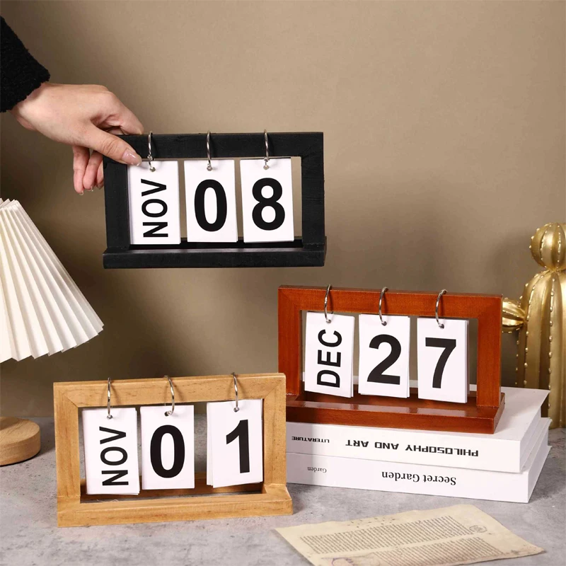 Simple Wooden Calendar, Flip Page Home Gift Decoration, Desktop Perpetual Calendar, Photo Decoration
Simple Wooden Calendar, Flip Page Home Gift Decoration, Desktop Perpetual Calendar, Photo Decoration
