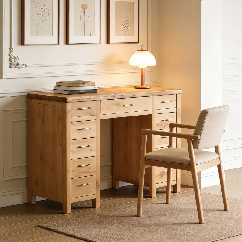 Modern simple solid wood bar counter Home desk Simple modern multi-drawer desk Storage writing desk Storage cabinet
Modern simple solid wood bar counter Home desk Simple modern multi-drawer desk Storage writing desk Storage cabinet